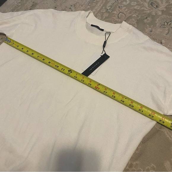 NWT Tahari Knit Sweater Sz Small Long Sleeve White - Picture 4 of 5